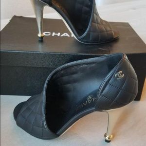 Chanel Open Quilted Shoes Size 36